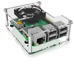 ICY BOX Clear acrylic and frameless case Til Raspberry Pi® 2  3 og 4