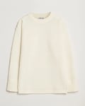 S.N.S. Herning Fisherman Wool Crew Neck Sweater Natural White