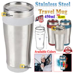 Stainless Steel Insulated Travel Mug Tea Coffee Vacuum Thermal Bottle Flask Cup