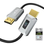 Câble Hdmi 2.1 8K Fibre Optique 10M,48Gbps Câble Hdmi 2.1 Haute Vitesse Certifié,Prise En Charge 8K@60Hz 4K@120Hz/144 Hz Earc Dolby Hdcp2.2&2.3 Hdr10 Rtx3080,Compatible Avec Ps5/Tv/Xbox Series X/Pc