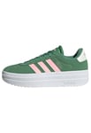 adidas Femme VL Court Bold Shoes Chaussures, Preloved Green/Pink Spark/Ivory, 44 EU