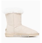 BLACKFIELD Bottines Coma Taille 38 off white beige style mouton chaussures femme