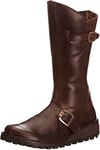 Fly London Women's Mes Buckle Boots, Dk Brown, 4 UK