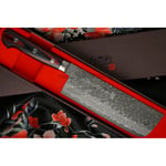 Japanilainen vihannesveitsi Nakiri Yoshimi Kato VG-10 Nickel Damascus D-613 16.5cm