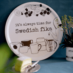 Serveringsbricka Rund - Swedish Fika