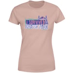 Jurassic Park I Survived Jurassic Park Women's T-Shirt - Dusty Pink - XL - Dusty pink