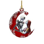 The Nightmare Before Christmas Hängande Smycke Julgran Dekoration Fest Dekoration God Jul Ornament (A)