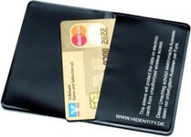 Hidentity Double Slim Card Holder - Wallet Size - Fits Two Cards RFID Protection