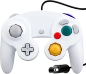 Wired Choc Classique Controller Gamepad Joystick Joypad Compatible Pour Nintendo Gamecube Ngc Wii Console Jeux Vidéo Couleur Blanc