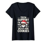 Womens Funny Christmas Tech Support Computer Dev Programmer Xmas V-Neck T-Shirt