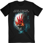 Five Finger Death Punch T Shirt Interface Skull Band Logo Official Mens Black XL