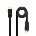 NANOCABLE 10.15.2605 – DisplayPort 1.4 Cable, Male-Male, 8K@60Hz, 4K@144Hz, 32.4 Gbps, Gold Plated, 5 m, Black