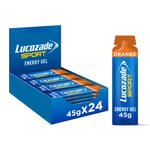 Lucozade Sport Dual-Fuel Energy Gels - Orange 24x30g | Carbohydrate Food Supplement Gel |