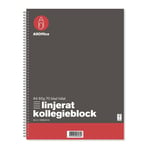 Kollegieblock AllOffice Linjerat 70 Blad A4 60g