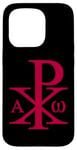 iPhone 15 Pro CHI RHO ALPHA OMEGA CHRISTIAN CROSS SYMBOL Case