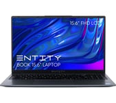 ENTITY Book 15.6" Laptop -Intel®Celeron, 128 GB eMMC, Grey, Silver/Grey