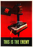 WW2 THIS IS THE ENEMY R55 - POSTER HQ 50x70cm d'une AFFICHE VINTAGE