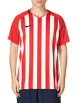 Nike Striped Division III LS Maillot Homme University Red/Blanc/Noir/Noir FR : M (Taille Fabricant : M)