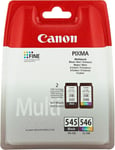 Canon PG-545 Black + CL-546 Colour Genuine Ink Cartridges – Black/Color 