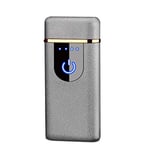 Candle Lighter, Electric Lighter,USB Rechargeable Electric Arc Lighter, Windproof Flexible Lighter,for Kitchen, Barbecue, Candles, Gas Stove, BBQ, Cigarette,silver2