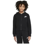 Veste enfant Nike  SWEATSHIRT ZIP CLUB - BLACK/WHITE - XS