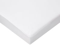 TROIS KILOS SEPT - Protège Matelas Bébé 70 x 140 cm - Alèse en Flanelle Imperméable - Certifié OEKO-TEX® - Antibactérien et Absorbant - Traitement SANITIZED - Blanc