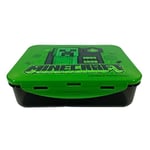 Minecraft Creeper Graffiti Art Multi Compartment Bento Lunch Box | Leak-Proof Bento Lunch Box with Compartments for School & Office | Perfect Gift for Minecraft fan & Collector |Officially Merchandise