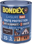 Bondex Lasure 2 en 1 haute protection - Chêne foncé- l