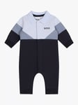 HUGO BOSS Baby Colour Block All-in-One, Navy