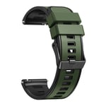 20 mm 22 mm silikonrem för Samsung Galaxy Watch 5 Pro 45 mm/4 40 mm 44 mm/Classic 42 mm 46 mm/Gear S3 Frontier Sport Bands Bälte Army green black Galaxy Watch 3 45mm