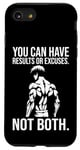 Coque pour iPhone SE (2020) / 7 / 8 Résultats ou excuses - Gym, inspiration fitness