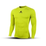 KELME T-Shirt Thermique Thermique pour Homme Taille L/S XXL Jaune Fluo (Neon Yellow)