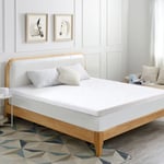 Surmatelas 90x190 cm - Épaisseur 5 cm - Luxe Sur-matelas Mémoire de Forme - Convient aux Matelas 90x190cm pour Adulte Enfant