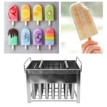 28PCS Ice Lolly Mold Stainless Steel Ice Pop Maker DIY Ice Pop