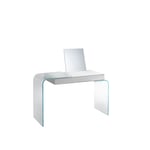 Glas Italia - STR01 Strata Desk, Glossy lacquered glass, Finish: 42 Perla - Skrivbord - Yabu Pushelberg - Vit - Glas