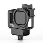 ULANZI G9-4 Vlog Cage en Plastique pour GoPro Hero 9 Black & GoPro Hero 10 Noir – Boîtier de Cage vidéo avec Adaptateur de Filtre et Support de Chaussure Cold