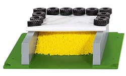 siku 5606 - Silo Avec Bâche, 12 Pneus Et Granules Sur Support Vert, Complément Simple Pour siku World Farmer Set