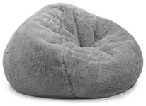 Rucomfy rucomfy Hygge Faux Fur Bean Bag - Grey Light