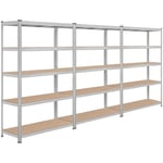 Etagère/Rayonnage de Garage Stockage Charge Lourde 5 Niveaux 180 x 120 x 45cm