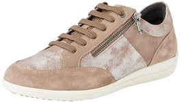 Geox Femme D Myria C Basket, DK Taupe, 39 EU