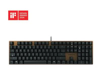 CHERRY KC 200 MX - Clavier - USB - QWERTY - US avec le symbole de l'euro - commutateur : CHERRY MX2A Silent Red - noir - emballage sans plastique