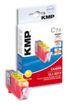 KMP C76 ink cartridge yellow compatible with Canon CLI-521 Y