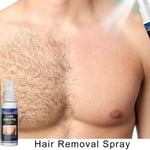 Men Hair Removal Spray Plant Extract Mild Refreshing Painless Depilatory Spr GF0