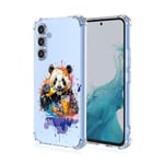 WOKEZ Coque pour Samsung Galaxy A54 5G, Transparente TPU Coque pour Galaxy A54 5G avec Panda, Clear Slim Antichoc TPU Phone Case Cover pour Samsung A54 5G Girly Bumper Protection-A35