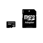 High Quality Memcard Micro SDHC with SD Card Adaptor Class 10 32Gb Memory Card