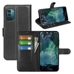 Nokia G21      Pu Wallet Case    [Black]