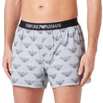 Emporio Armani Men's Boxer Classic Pattern Mix Shorts, Eagle Print, M