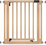 Safetots Barrière Élégance en Bois, Naturel, 71cm - 79cm, Barrière de Sécurité à Fixation par Pression, Barrière pour Bébé pour Escaliers, Couloirs et Portes, Design Élégant et Installation Facile