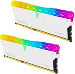 V-Color Prism Pro RGB U-DIMM (White H/S) 16GB (2x8GB) 3600Mhz 1Gx8 1.35V Gaming Performance Memory - TL8G36818D-E6PRWWK