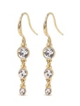 Pilgrim Lucia Recycled Crystal Earrings Guld